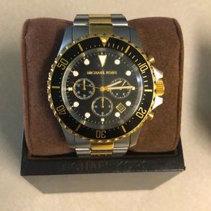 45mm Michael Kors GOLD and Silver Watch